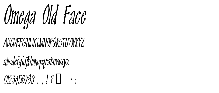 OMEGA Old Face font